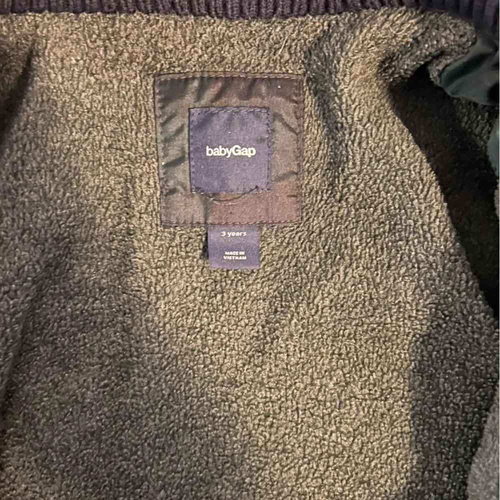 Babygap Plaid Puffer Navy/green‎ 3T